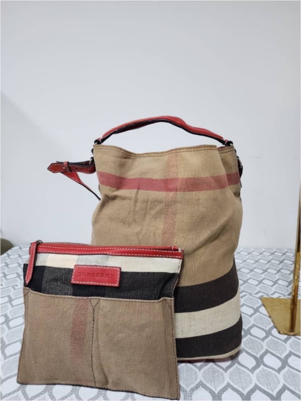 Authentic Burberry Exploded Check Ashby Medium Shoulder Bag Multicolor